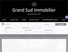 Tablet Screenshot of grand-sud-immobilier.com